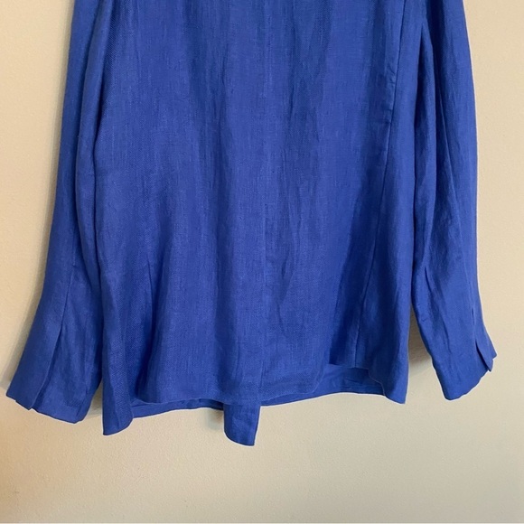 Lovers and Friends Dakota Linen Blazer - Blue Size XS - Picture 12 of 15